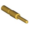 Amphenol Industrial Male Crimp Circular Connector Contact, Contact Size 3.6 mm, Wire Size 12AWG, Gold Plated Brass SC000041