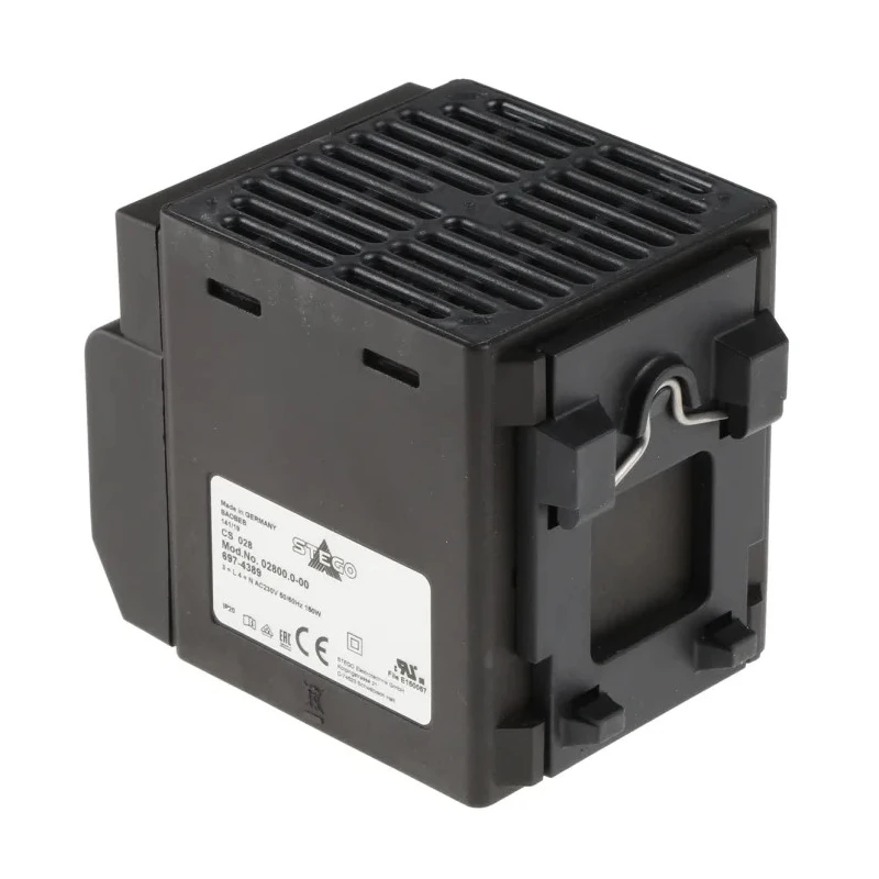 STEGO 50 °C Enclosure Heater, 230V AC, 150W Output Power, DIN Rail Mount, IP20 Rated 02800.0-00