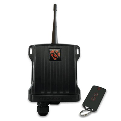 RF Solutions Remote Control System 868 MHz 4 Channels 2 Key Fob Buttons 12 to 32 V ac/dc IP68 HORNETPRO-8S2