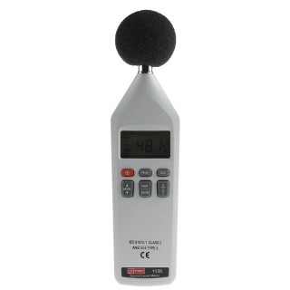 RS PRO Sound Level Meter 30 dB to 130 dB 8 kHz Max Class 2 Accuracy LCD Display 24h Battery Life 146-4650