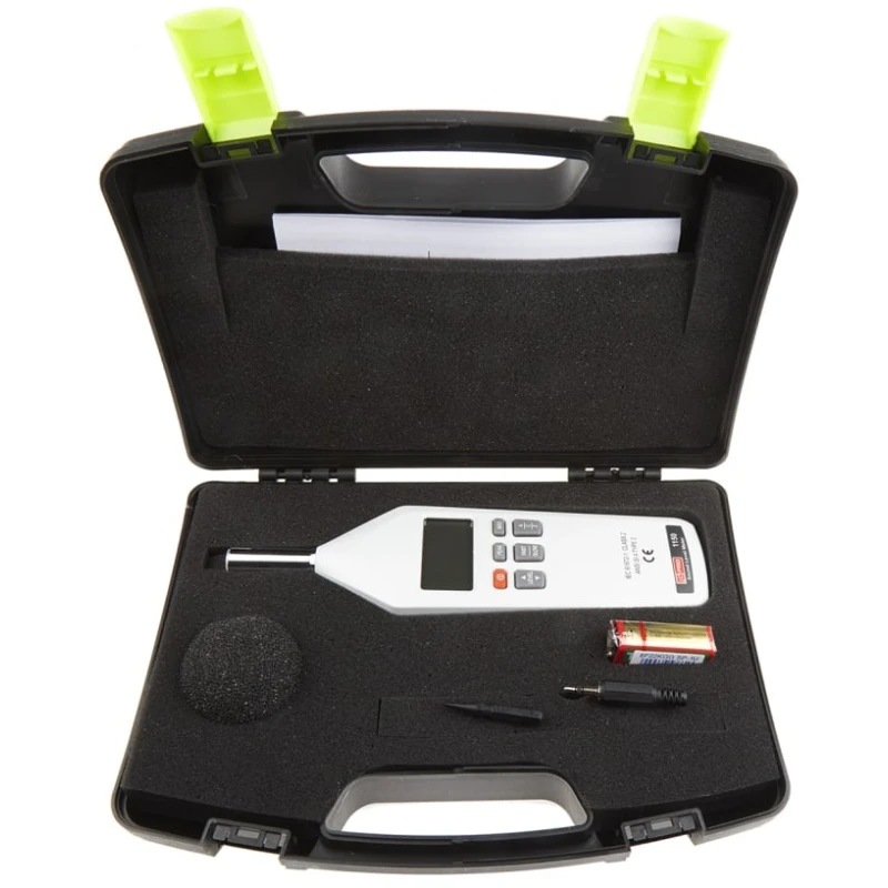 RS PRO Sound Level Meter 30 dB to 130 dB 8 kHz Max Class 2 Accuracy LCD Display 24h Battery Life 146-4650