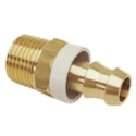 Legris Brass Pneumatic Quick Connect Coupling 1/8 in Male R Thread 13mm Hose Barb Connection 16 Bar Pressure 0134 56 10