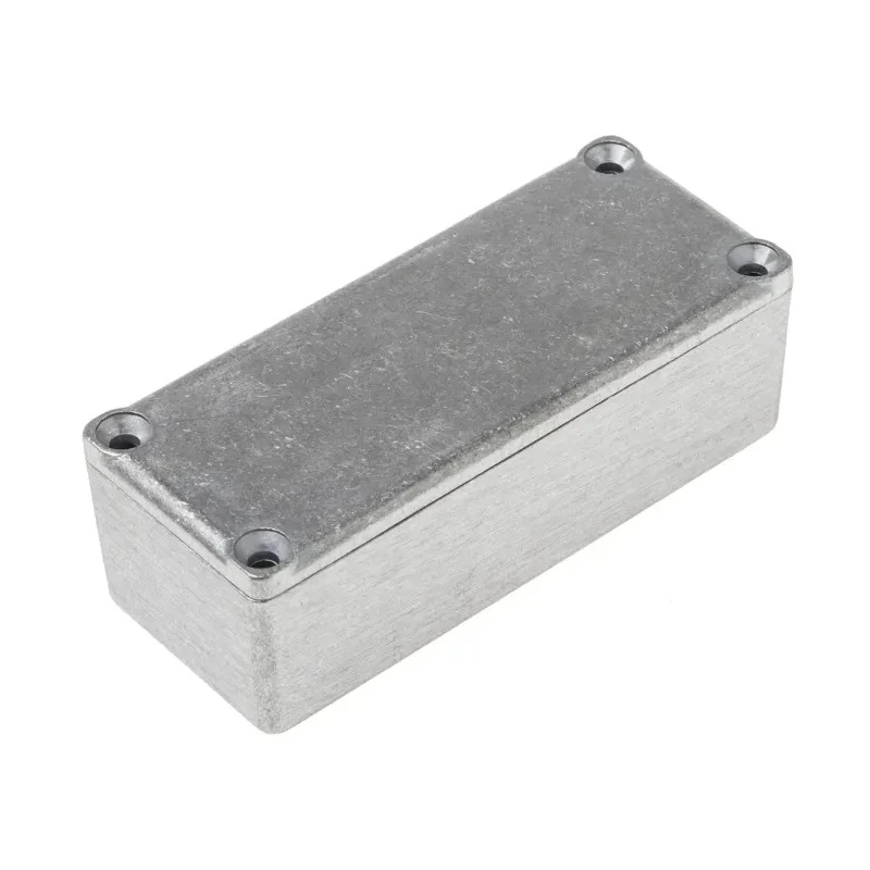 RS PRO Die Cast Aluminium Silver Lid Enclosure, IP54, 30 mm x 90 mm x 38 mm IP54
