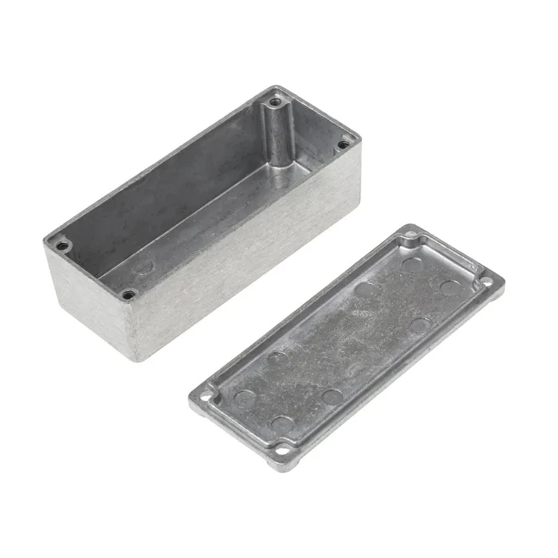 RS PRO Die Cast Aluminium Silver Lid Enclosure, IP54, 30 mm x 90 mm x 38 mm IP54