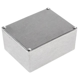 RS PRO Silver Die Cast Aluminium General Purpose Enclosure 44.5 mm x 110 mm x 82.5 mm 146-5295