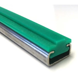 RS PRO Green GR1 Profile 08B Chain Guide 2 m Length x 20mm Width x 15mm Height Polyethylene 146-5481
