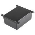 RS Pro Flanged Black Lid Die Cast Aluminium Enclosure, IP67, 44.5 mm x 110 mm x 82.5 mm 146-5370