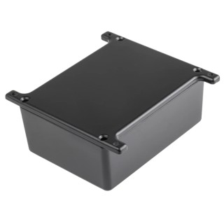 RS Pro Flanged Black Lid Die Cast Aluminium Enclosure, IP67, 44.5 mm x 110 mm x 82.5 mm 146-5370