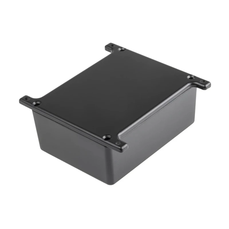 RS Pro Flanged Black Lid Die Cast Aluminium Enclosure, IP67, 44.5 mm x 110 mm x 82.5 mm 146-5370