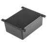 RS Pro Flanged Black Lid Die Cast Aluminium Enclosure, IP67, 44.5 mm x 110 mm x 82.5 mm 146-5370