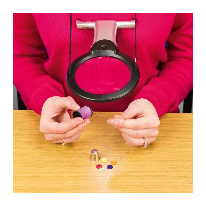 RS Pro Illuminated Magnifier 2x Magnification 100 mm Diameter 146-5485