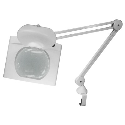 RS PRO LED Magnifying Lamp with Table Clamp Mount 3dpt 190 x 160 mm Lens 17.5W LED 146-5487