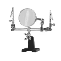 RS PRO Glass Magnifier with 2x Magnification, Adjustable Helping Hands, Heavy Base 146-5497