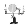 RS PRO Glass Magnifier with 2x Magnification, Adjustable Helping Hands, Heavy Base 146-5497