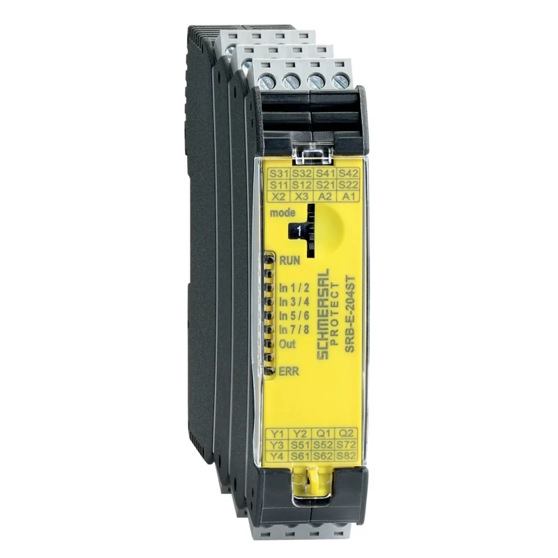 Schmersal 24V DC Safety Relay with 2 Safety Contacts, Automatic Reset, DIN Rail Mount SRB-E-204ST