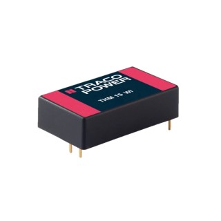 TRACOPOWER Medical 15W DC/DC Converter 5V DC 1.5A 75V DC Input Through Hole THM 15-4821WI