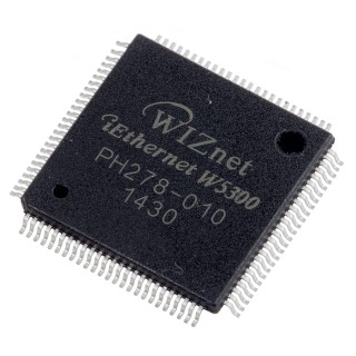WIZnet Inc 100-Pin LQFP Ethernet Controller 3.3 V 100 Mbps MII Full Duplex/Half W5300