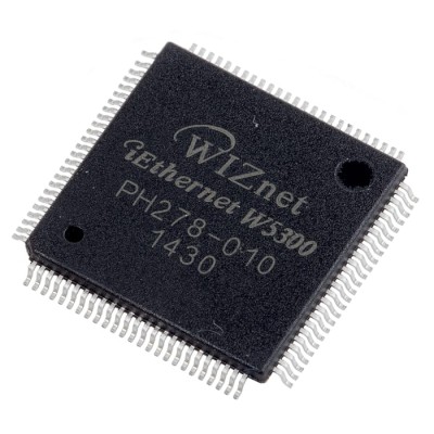 WIZnet Inc 100-Pin LQFP Ethernet Controller 3.3 V 100 Mbps MII Full Duplex/Half W5300
