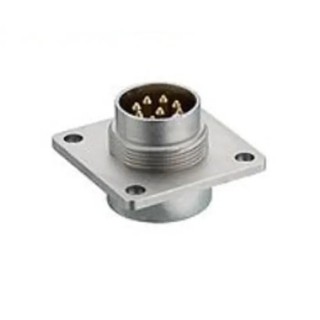 Lumberg 8 Pole Straight M16 DIN Plug Panel Mount Male Threaded Solder Terminals 5A 60V AC IP68 0318 08-1