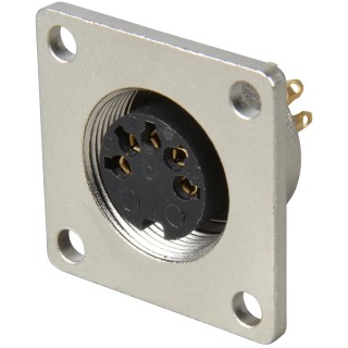 Lumberg Circular Connector, 5 Contacts, Panel Mount, M16 Connector, Socket, Female, IP68, 60V, 5A, Die Cast Zinc 0308 05