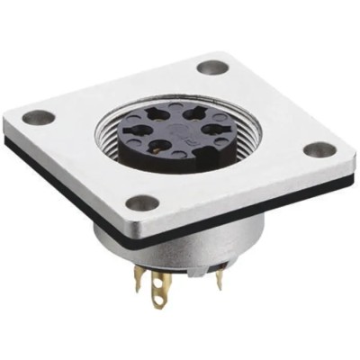 Lumberg Circular Connector 4 Contacts Panel Mount M16 Socket Female IP68 03 Series 0308 04