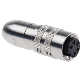 Lumberg 5 Pole Straight M16 DIN Socket, Threaded, 5A Current, 250V AC, IP68 Rated, Cable Female Connector 0322 05-1