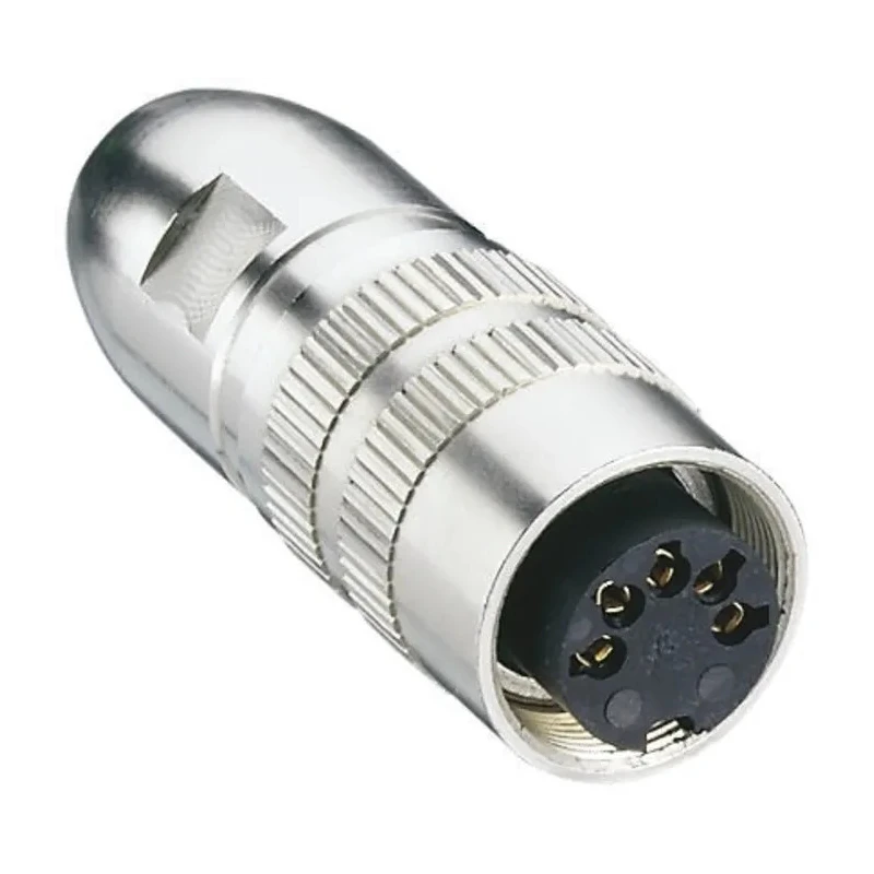 Lumberg 7 Pole Straight M16 DIN Socket, Threaded Cable Female, 5A, 60V AC, IP68, Gold-over-Silver Plating 0322 07-1