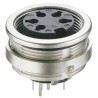 Lumberg 306 4 Pole Straight M16 DIN Socket 5A 250V ac IP68 Threaded Wall Mount Female 0306 04