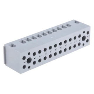 Phoenix Contact UK Series Non-Fused Terminal Block 12-Way, 32A, 500V, Screw Termination 2716127