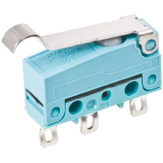 Panasonic Simulated Roller Lever Micro Switch, Solder Terminal, 100mA, 250 V ac, 30 V dc, SPCO, ABS Housing, IP50, ABS141451