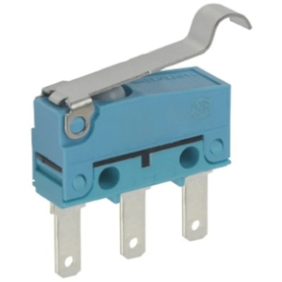 Panasonic Subminiature Simulated Roller Lever Micro Switch Through Hole Terminal 2A 30 V dc IP67 ABS461450