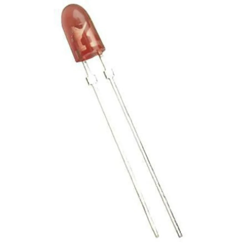 Broadcom 2.4 V Red LED 5 mm (T-1 3/4) Through Hole HLMP-HG71-WY0DD