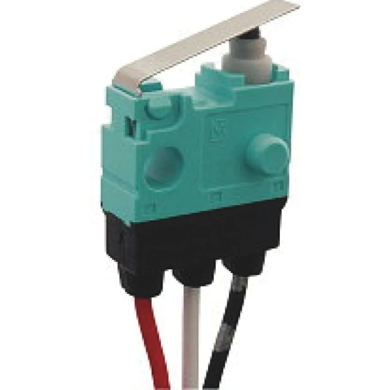 Panasonic Leaf Lever Micro Switch Pre-Wired Terminal 100mA 30V dc SPCO IP67 ASQ10617