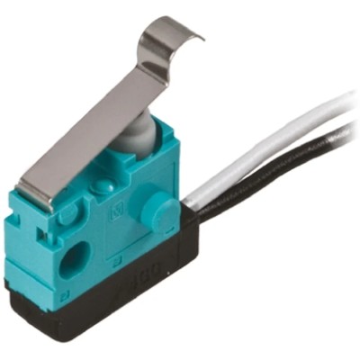 Panasonic Simulated Roller Lever Micro Switch, Left Angle PCB Terminal, 100mA, 30V DC, SPDT, IP67 ASQ10818