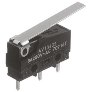 Panasonic Long Hinge Lever Micro Switch PCB Terminal 3A 250V AC SPCO AVT3434-A