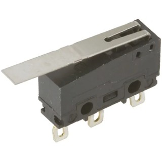Panasonic Subminiature Long Hinge Lever Micro Switch, Solder Terminal, 100mA, 250 V AC, 30 V DC, SPCO AVT3232613-A