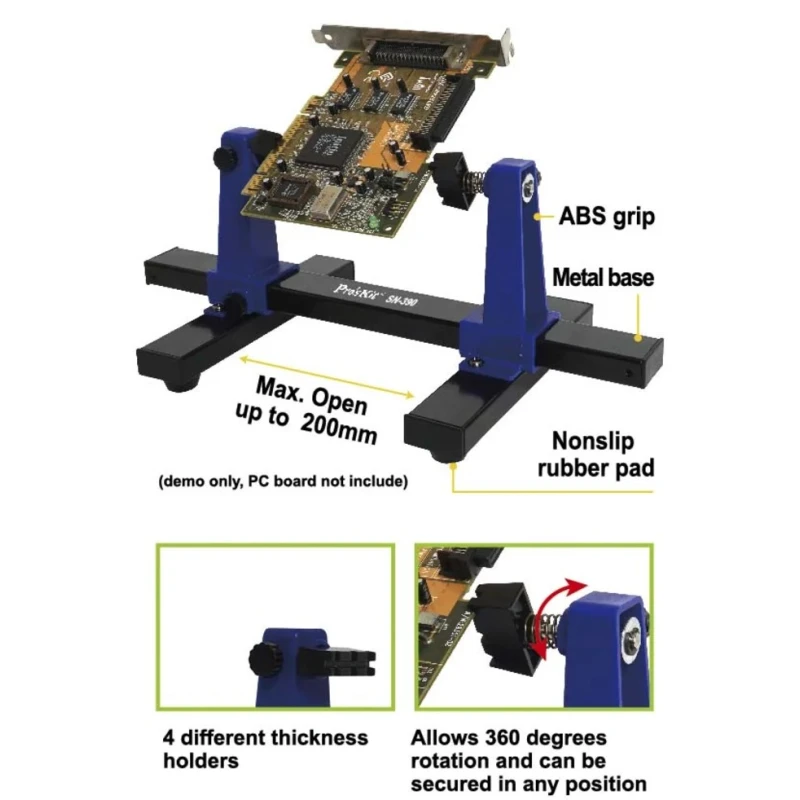 RND Soldering Accessory PCB Work Frame for PCB Soldering & Desoldering Rework 146-6440
