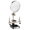 RS PRO Soldering Accessory Soldering Iron Stand with LED Magnifier, Adjustable Clips, Heavy Iron Base 146-6441
