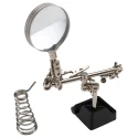 RS PRO Soldering Accessory Soldering Iron Stand with Magnifier, Cast Iron Base, 3X Magnification 146-6442