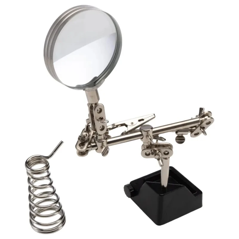 RS PRO Soldering Accessory Soldering Iron Stand with Magnifier, Cast Iron Base, 3X Magnification 146-6442