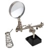 RS PRO Soldering Accessory Soldering Iron Stand with Magnifier, Cast Iron Base, 3X Magnification 146-6442