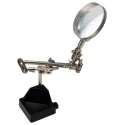 RS PRO Soldering Accessory Soldering Iron Stand with Magnifier, Cast Iron Base, 3X Magnification 146-6442