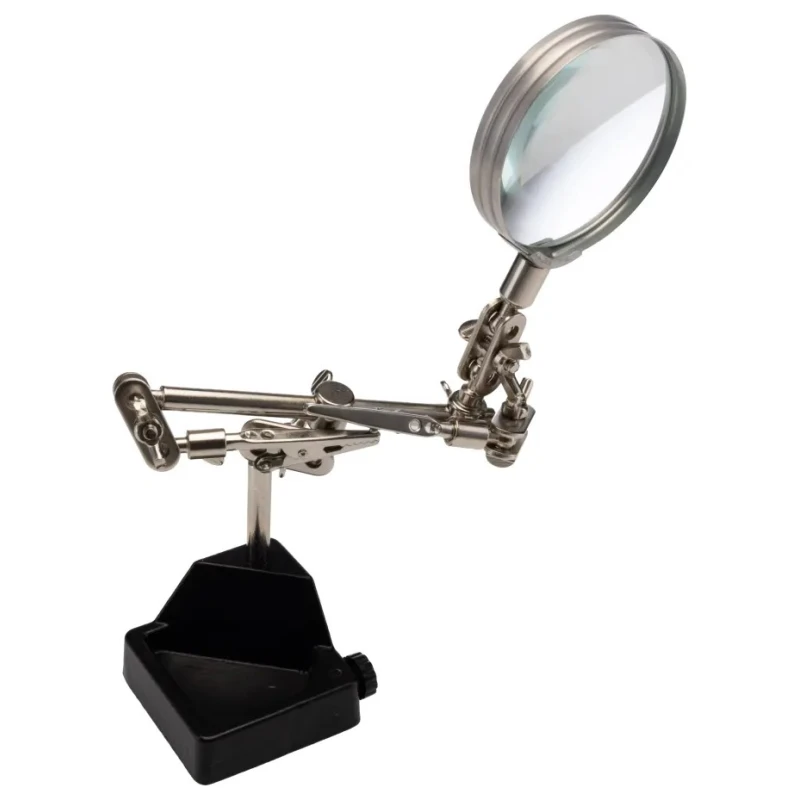 RS PRO Soldering Accessory Soldering Iron Stand with Magnifier, Cast Iron Base, 3X Magnification 146-6442
