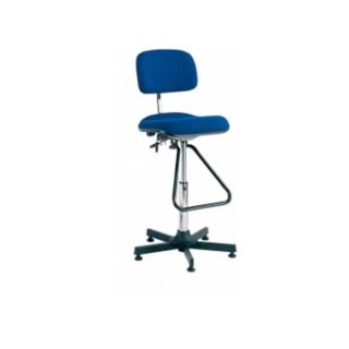 Bott Blue Fabric Drafting Chair with Adjustable Height and Backrest 120 kg Weight Capacity 88601011