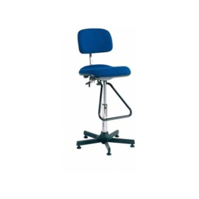 Bott Blue Fabric Drafting Chair with Adjustable Height and Backrest 120 kg Weight Capacity 88601011