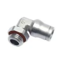 Legris LF3600 Series Pneumatic Fitting Male M5 x 0.8 Threaded-to-Tube, Push In 4 mm, Brass Nickel Finish LF3600