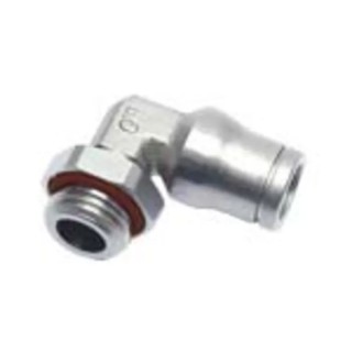 Legris LF3600 Series Pneumatic Fitting Male M5 x 0.8 Threaded-to-Tube, Push In 4 mm, Brass Nickel Finish LF3600