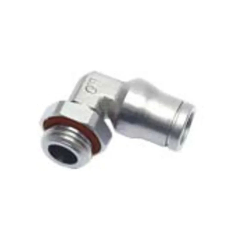 Legris LF3600 Series Pneumatic Fitting Male M5 x 0.8 Threaded-to-Tube, Push In 4 mm, Brass Nickel Finish LF3600