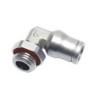 Legris LF3600 Series Pneumatic Fitting Male M5 x 0.8 Threaded-to-Tube, Push In 4 mm, Brass Nickel Finish LF3600