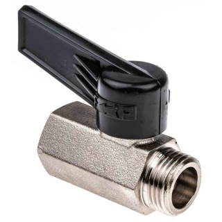 Legris Standard Lever Pneumatic Manual Control Valve Brass Body 1/2 in Port Size 12 bar Max Pressure 80°C Max 0491 10 21